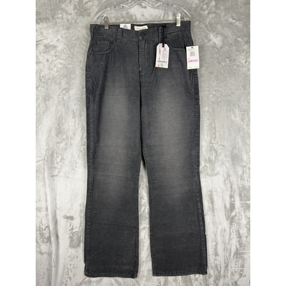 Marc Moto Jacob Corduroy Pants Men‎ Dark Grey 32W x 32L Style 60127953